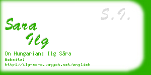 sara ilg business card